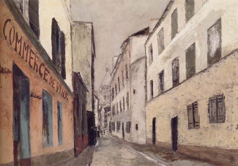 Rue Saint-Rustique a Montmarter, Maurice Utrillo